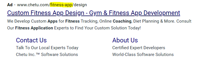 mix up the keywords placement
